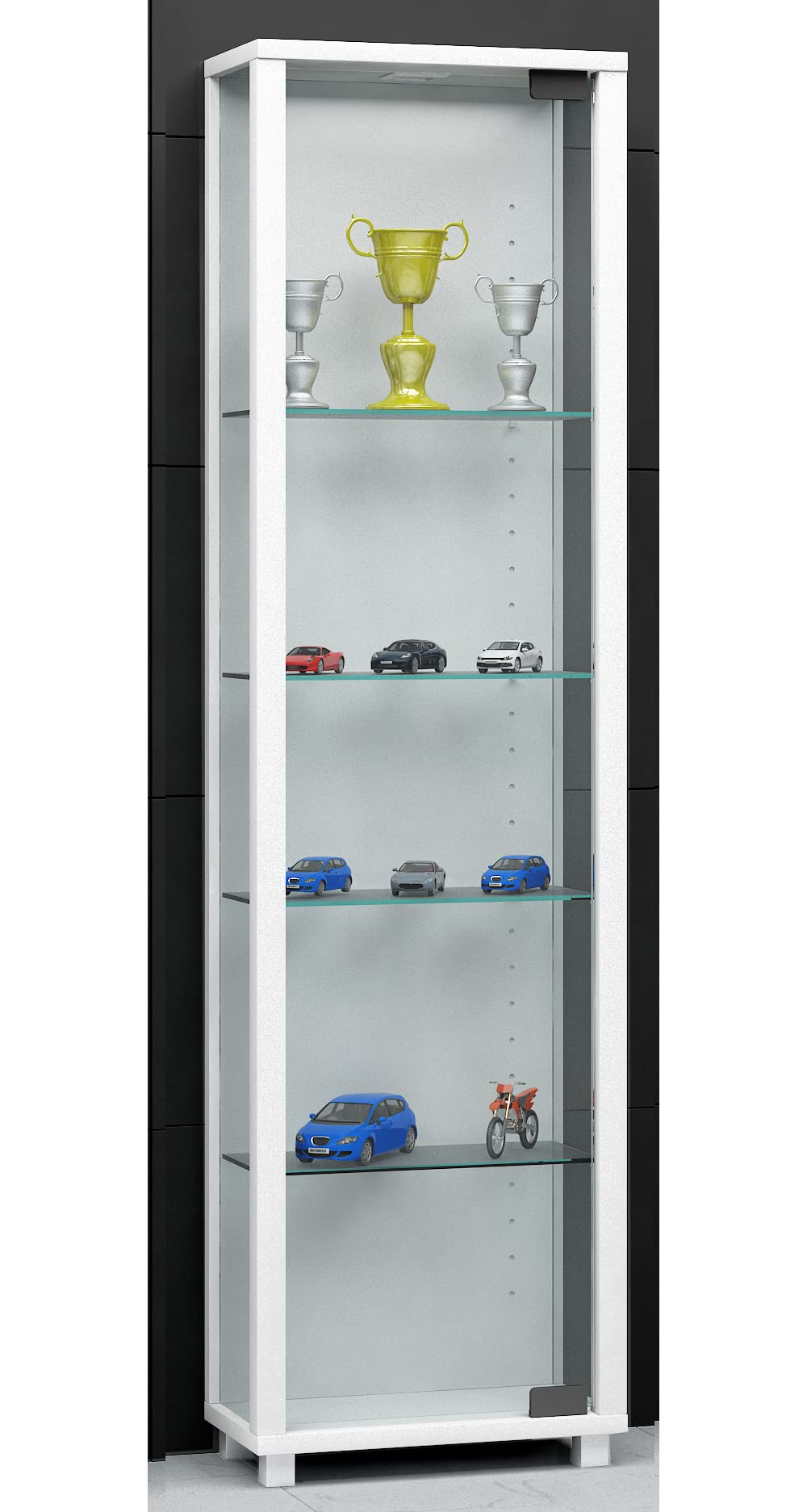 vcm-floka-standvitrine-wei-33x18x115-cm-1-t-r-5-f-cher-esg-sicherheitsglas image 4