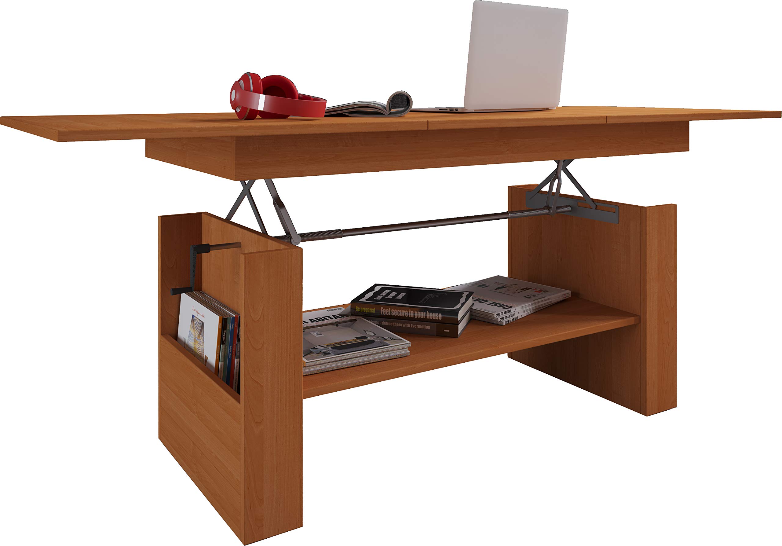 vcm-couchtisch-wei-115x58x52-cm-3-f-cher-h-henverstellbar image 8