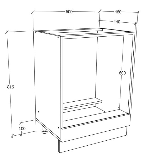 vcm-ofenschrank-wei-anthrazit-ca-h-82-x-b-60-x-t-46-cm-1-fach-backofenschrank-mi image 6