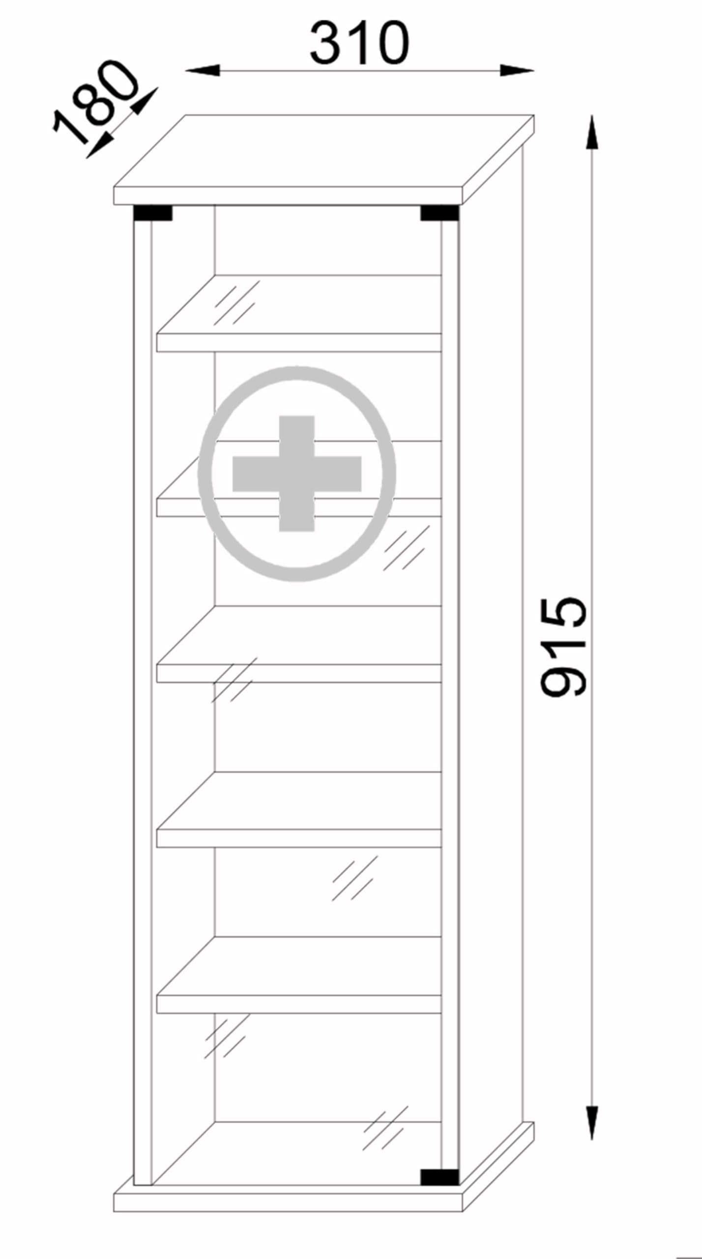 vcm-gusal-medizinschrank-abschlie-barer-apothekerschrank-in-beton-optik-ca-92-x- image 3