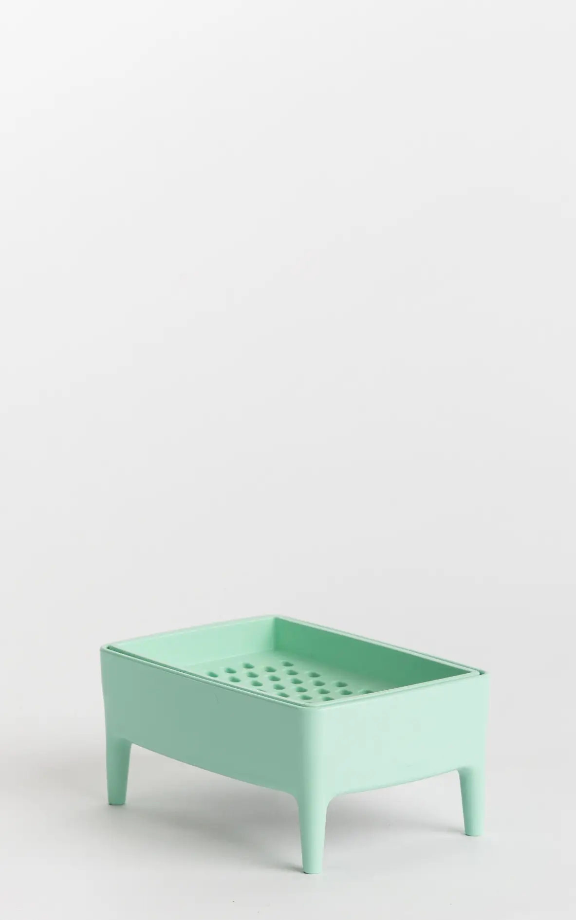 foekje-fleur-bubble-buddy-mint-seifenschale-aus-recyceltem-kunststoff-mit-gitter image 2