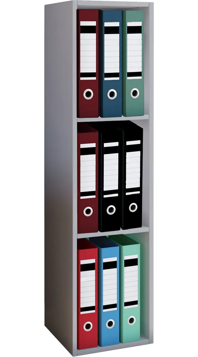 vcm-b-roregal-grau-34x30x107-cm-3-f-cher-standregal-b-cherregal-aktenregal image 1