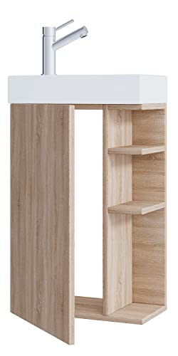 vcm-badm-bel-waschtisch-sonoma-eiche-40x70-cm-1-t-r-4-f-cher-mit-stauraum image 8