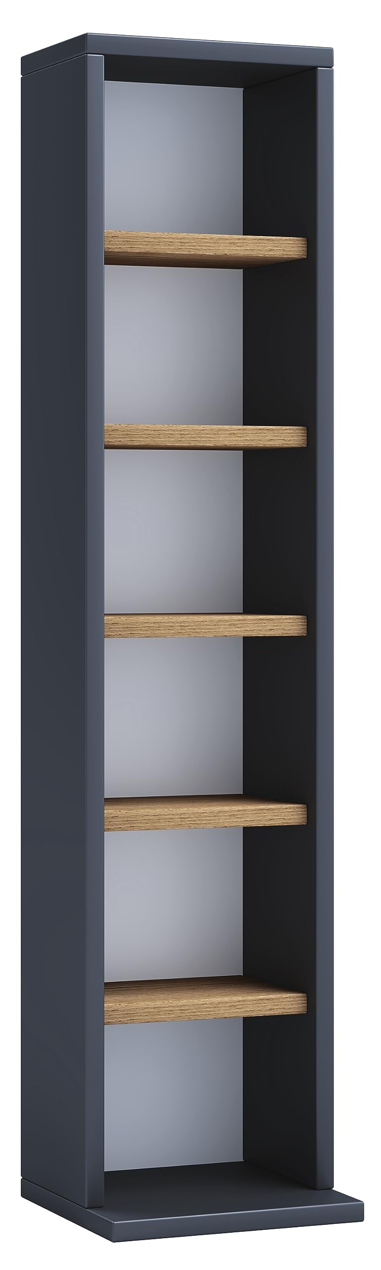 vcm-standregal-anthrazit-honig-eiche-21x20x92-cm-6-f-cher-holzwerkstoff image 3