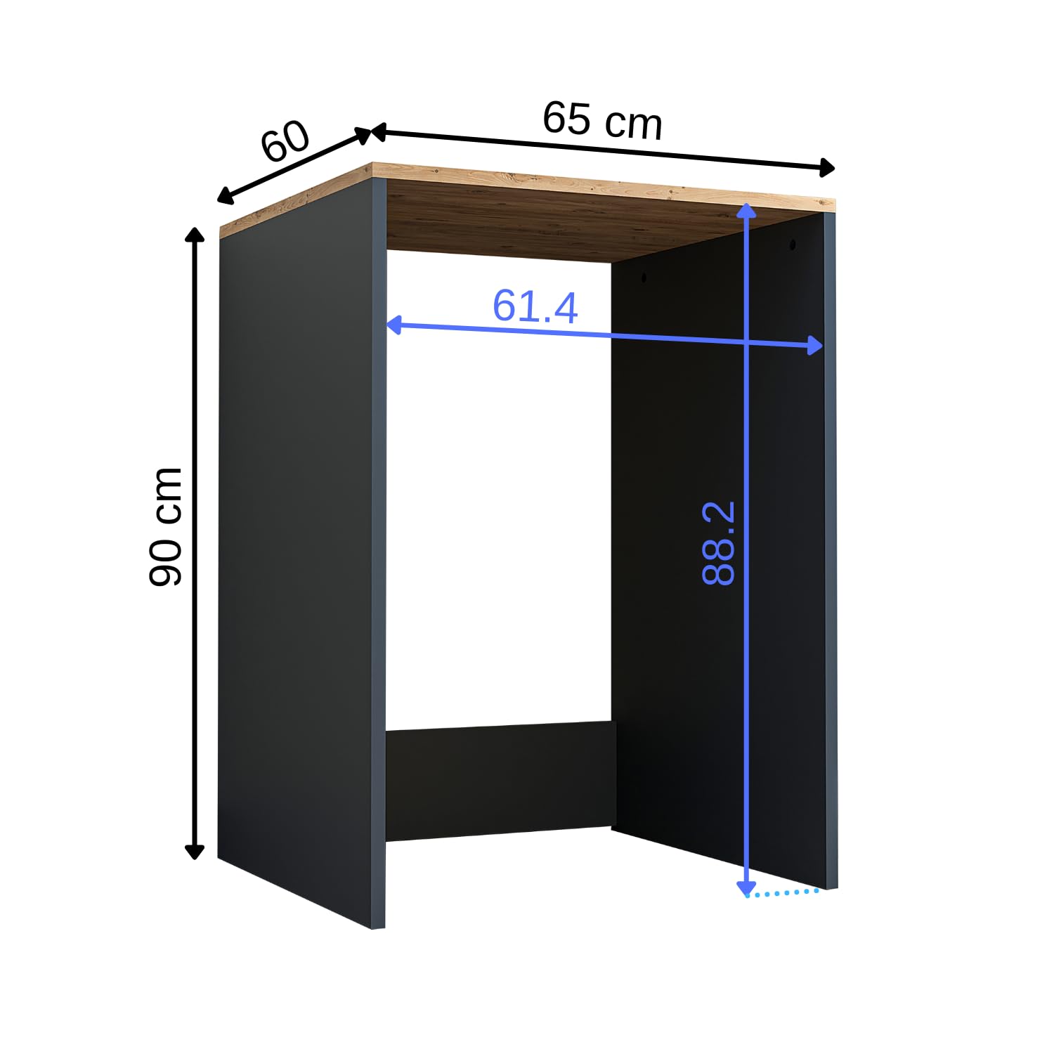 roomart-atlantic-waschmaschinenschrank-wei-eiche-anthrazit-eiche-b65-x-h90-x-t60 image 2