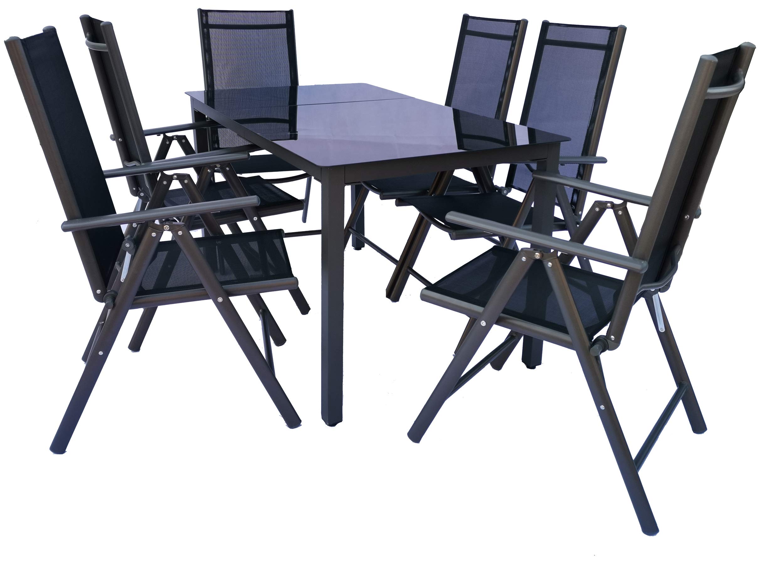 vcm-7-teiliges-gartenm-bel-set-140-sw-aluminium-sitzgruppe-1-tisch-140x80-cm-6-k image 4