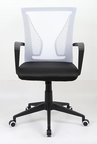 vcm-b-rostuhl-schwarz-wei-48x46x92-102-cm-h-henverstellbar-drehbar-stahl-ergonom image 8
