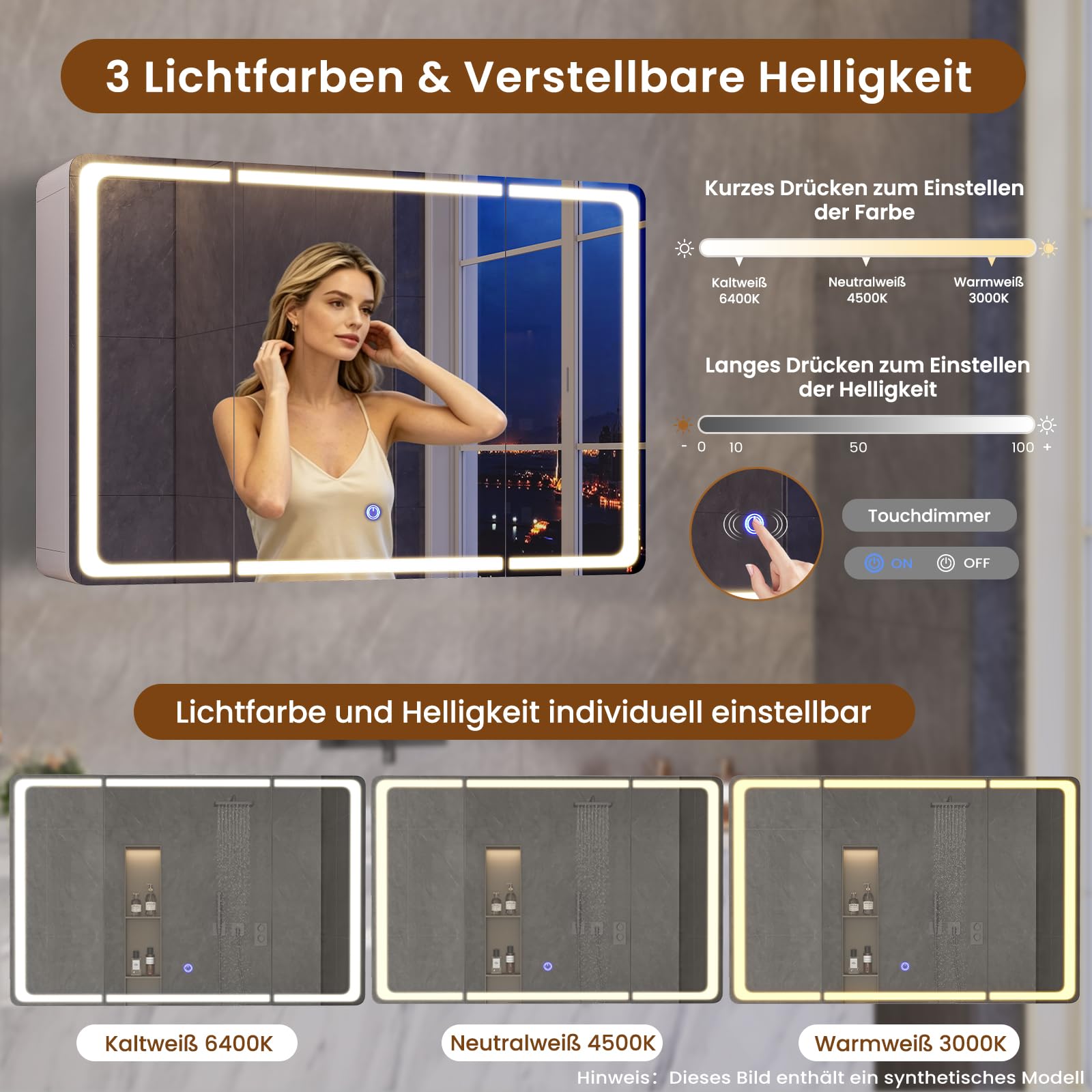 forabamb-spiegelschrank-bad-90-x-60-x-16-cm-led-beleuchtung-steckdosen-9-f-cher image 3