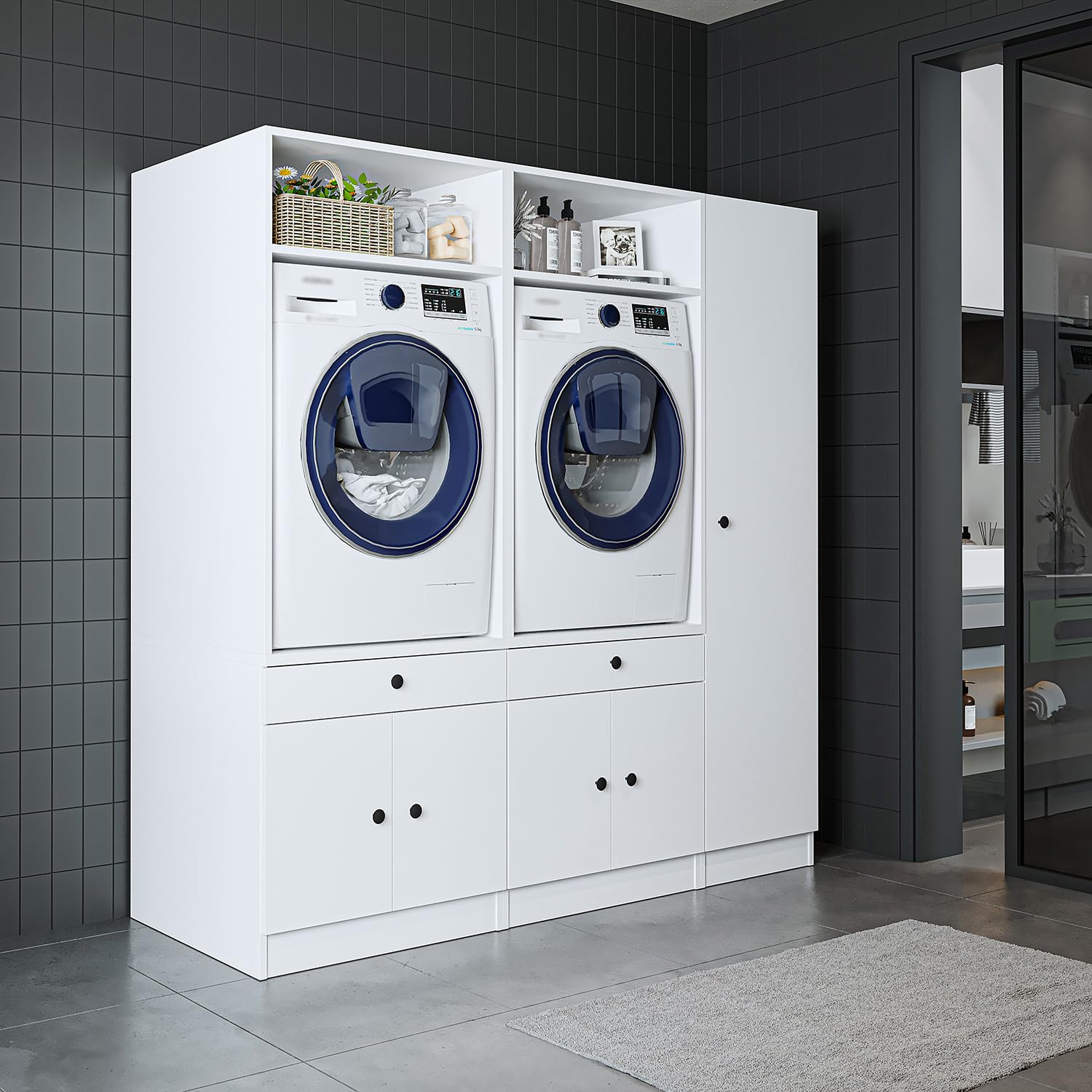 roomart-schrankwand-f-r-waschk-che-hauswirtschaftsraum-179-cm-breit-230-cm-hoch- image 8