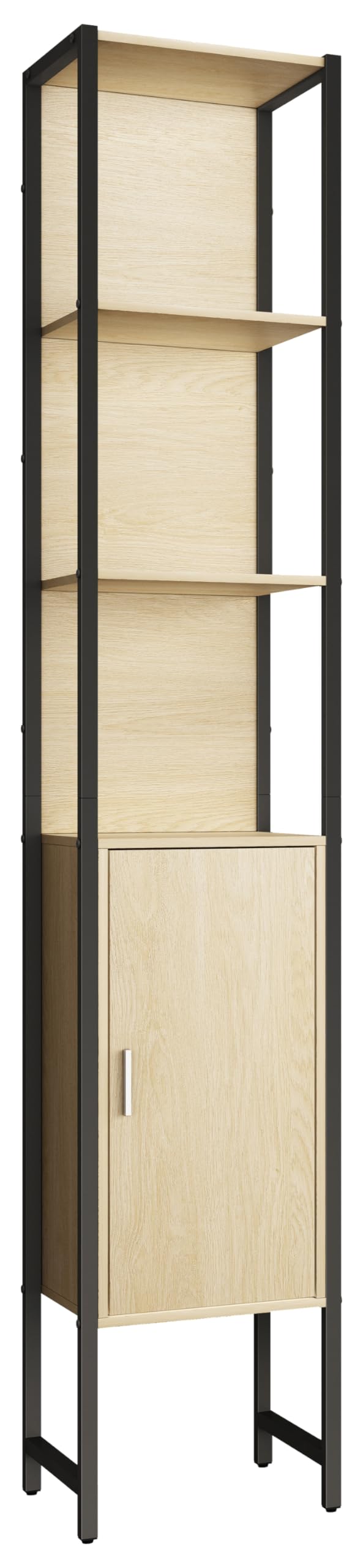 vcm-edino-badm-bel-hochschrank-honig-eiche-33x30x185-cm-1-t-r-5-f-cher-industria image 5