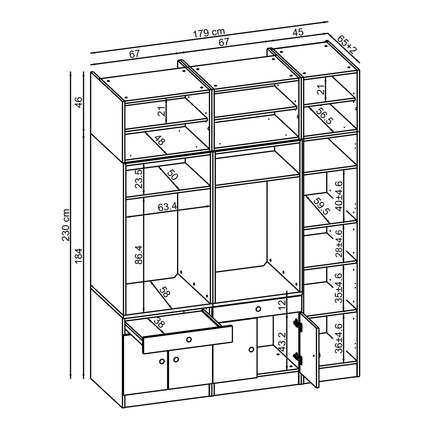 roomart-schrankwand-f-r-waschk-che-hauswirtschaftsraum-179-cm-breit-230-cm-hoch- image 2