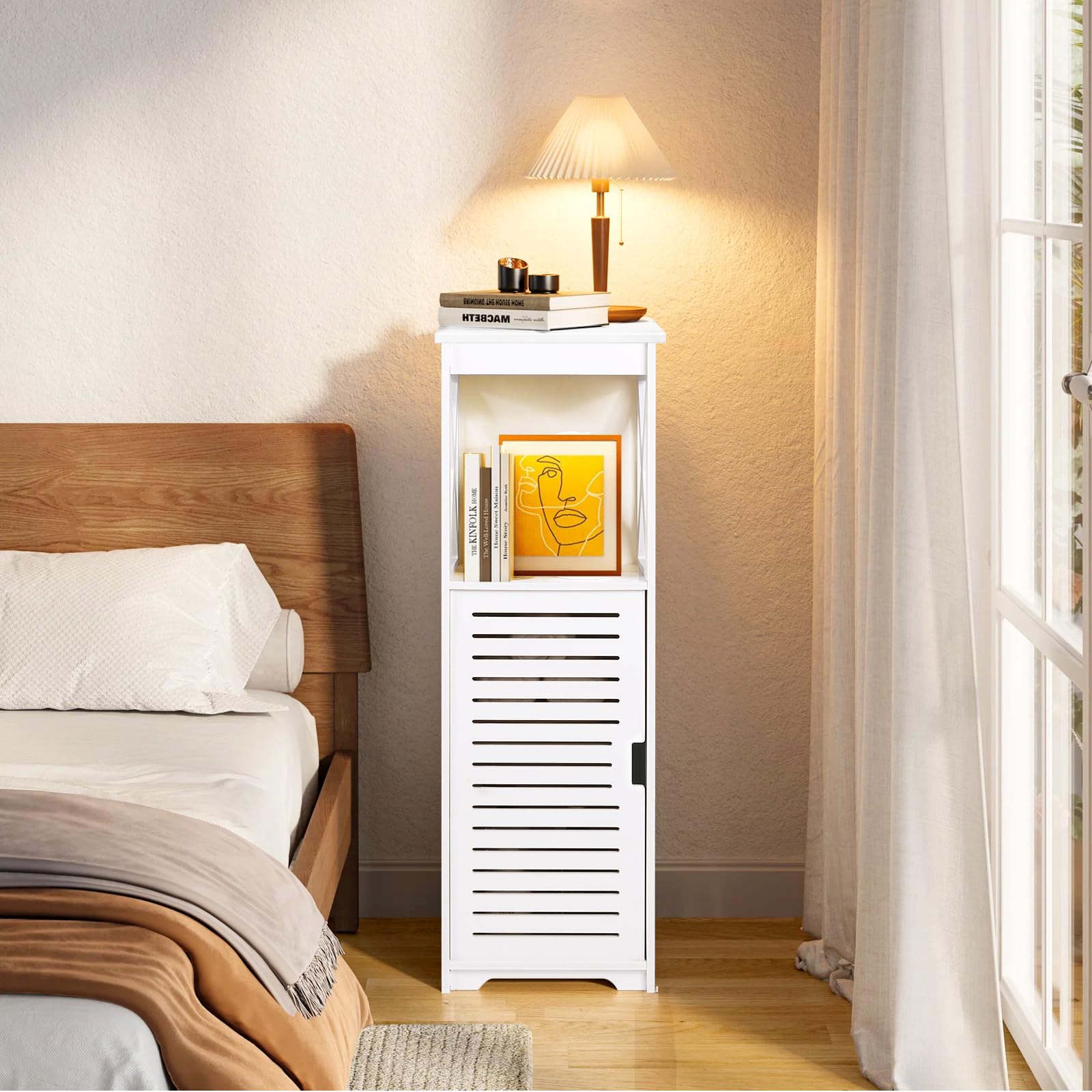 oudie-badezimmerschrank-schmal-pvc-rollladent-ren-3-f-cher-wei image 7
