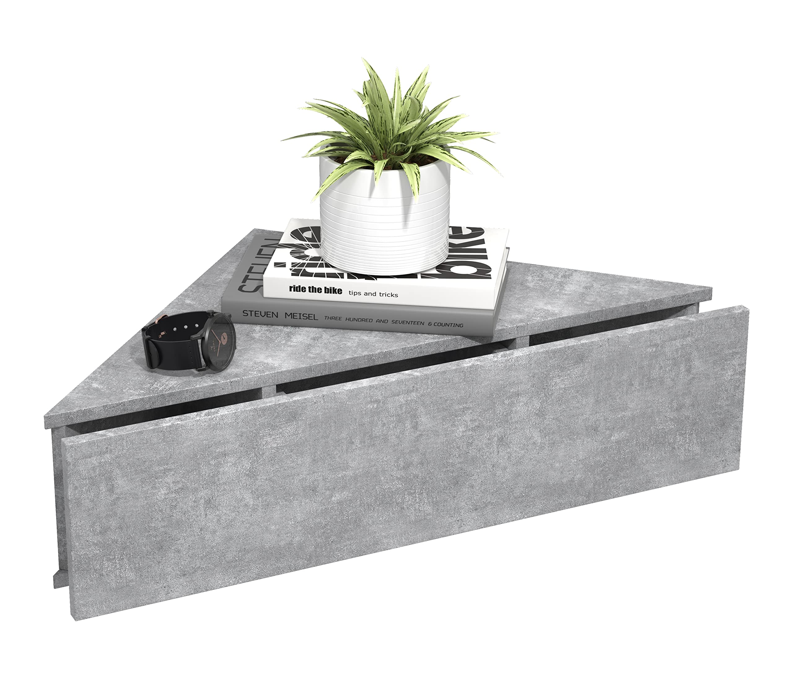 vcm-nachttisch-wei-honig-eiche-60x43x15-cm-wandboard-mit-1-schublade-wandmontage image 7