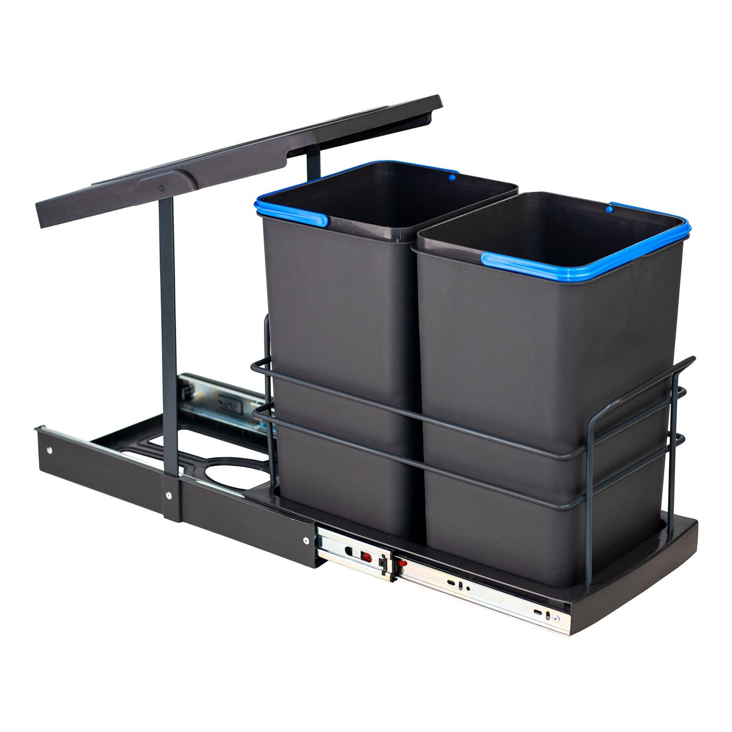 roomart-einbau-m-lleimer-k-che-ausziehbar-2x12l-m-lltrennsystem-unterschrank-hel image 4