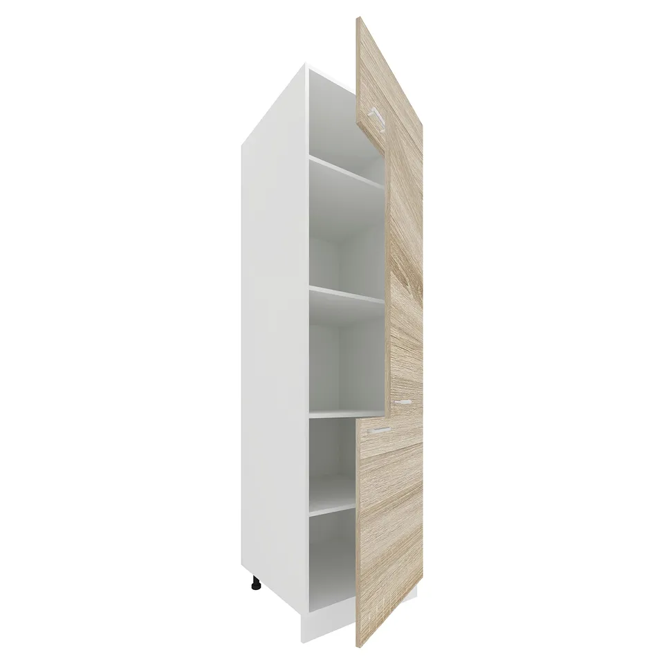 vcm-esilo-k-chenschrank-wei-sonoma-eiche-60-x-57-x-207-cm-3-t-ren-5-f-cher image 1