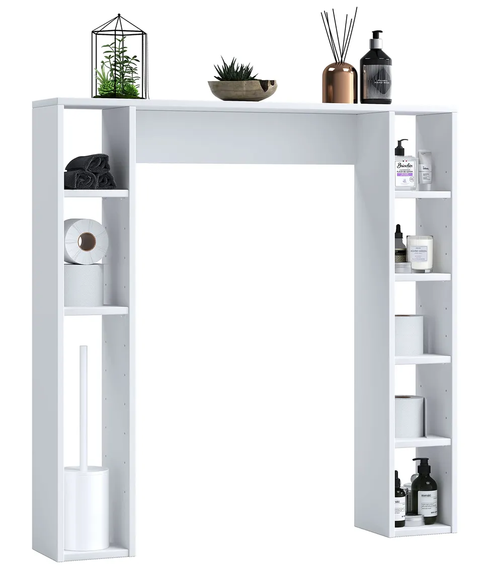 vcm-badm-bel-waschmaschinenschrank-98x18x100-cm-8-f-cher-holzwerkstoff image 1