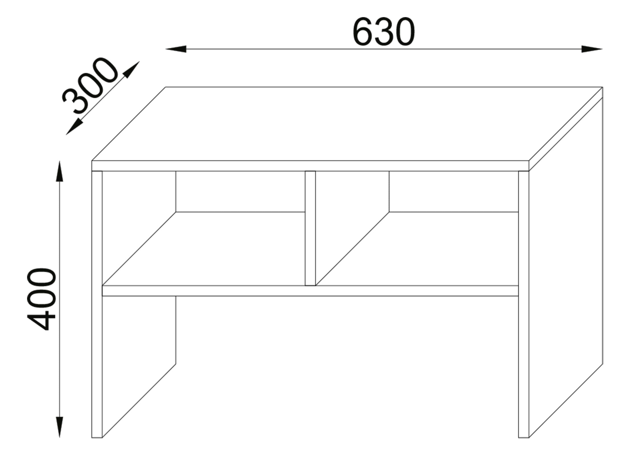 vcm-beistelltisch-wei-40x30x63-cm-2-f-cher-holzwerkstoff-wohnzimmer-deko image 3