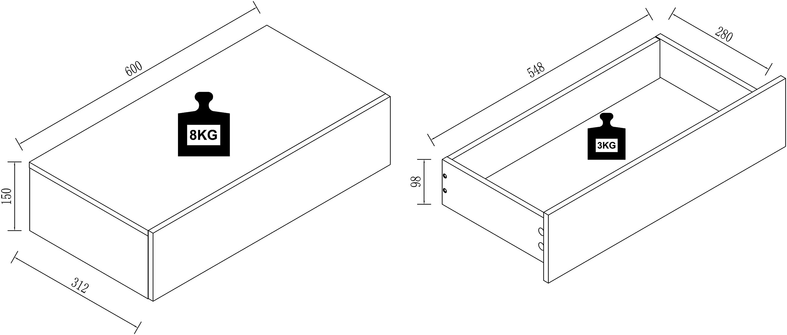 vcm-nachttisch-schwarz-honig-eiche-usal-60x30x15-cm-holzwerkstoff-wandschublade image 3