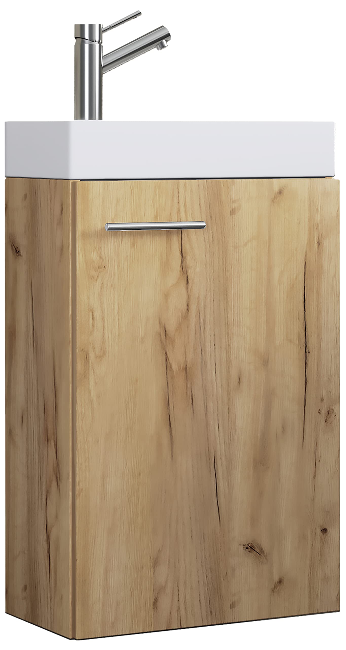 vcm-badm-bel-waschtisch-honig-eiche-41x60-cm-1-t-r-inkl-waschbecken image 1