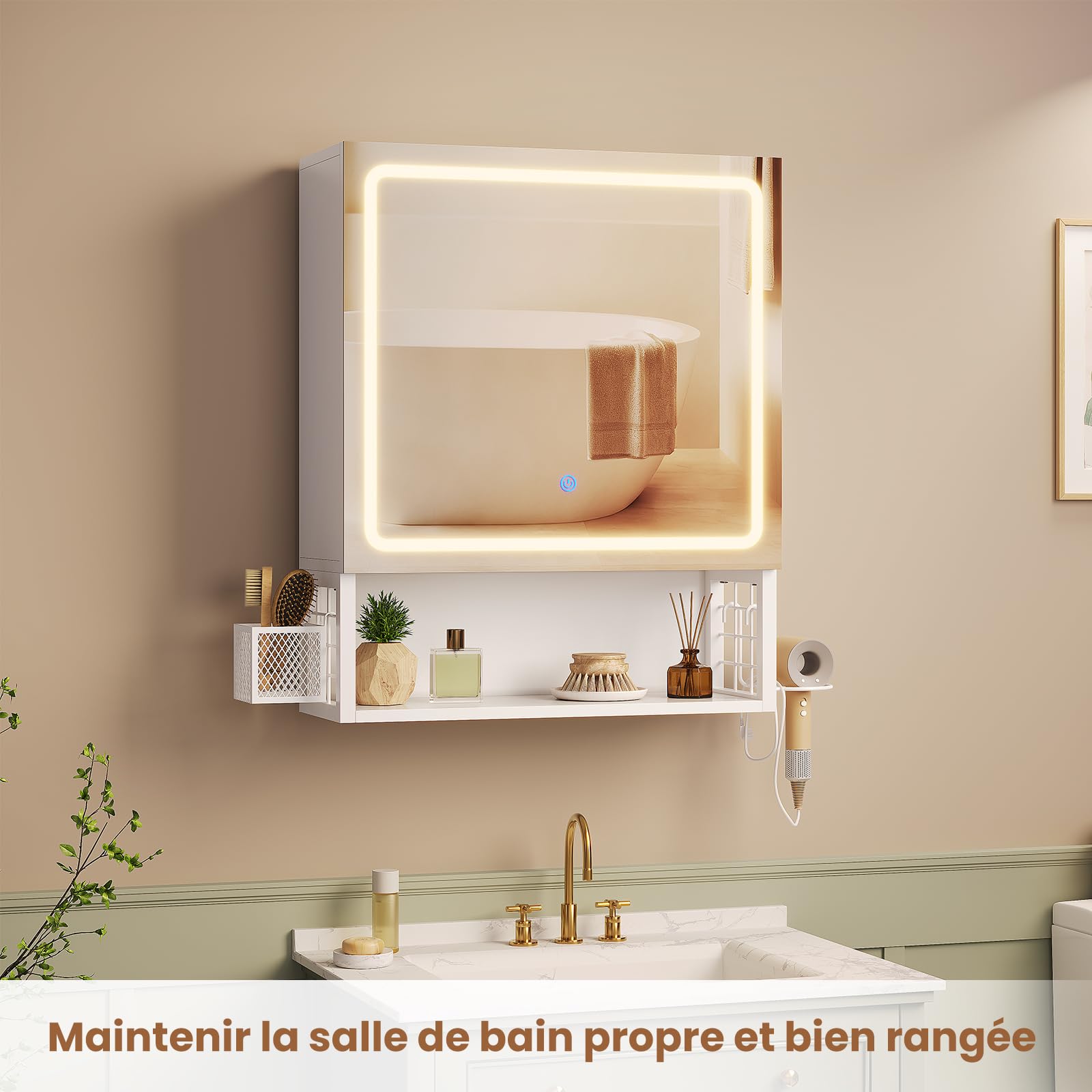 forabamb-spiegelschrank-wei-50x16x60-cm-mit-led-beleuchtung-3-lichtfarben-verste image 8
