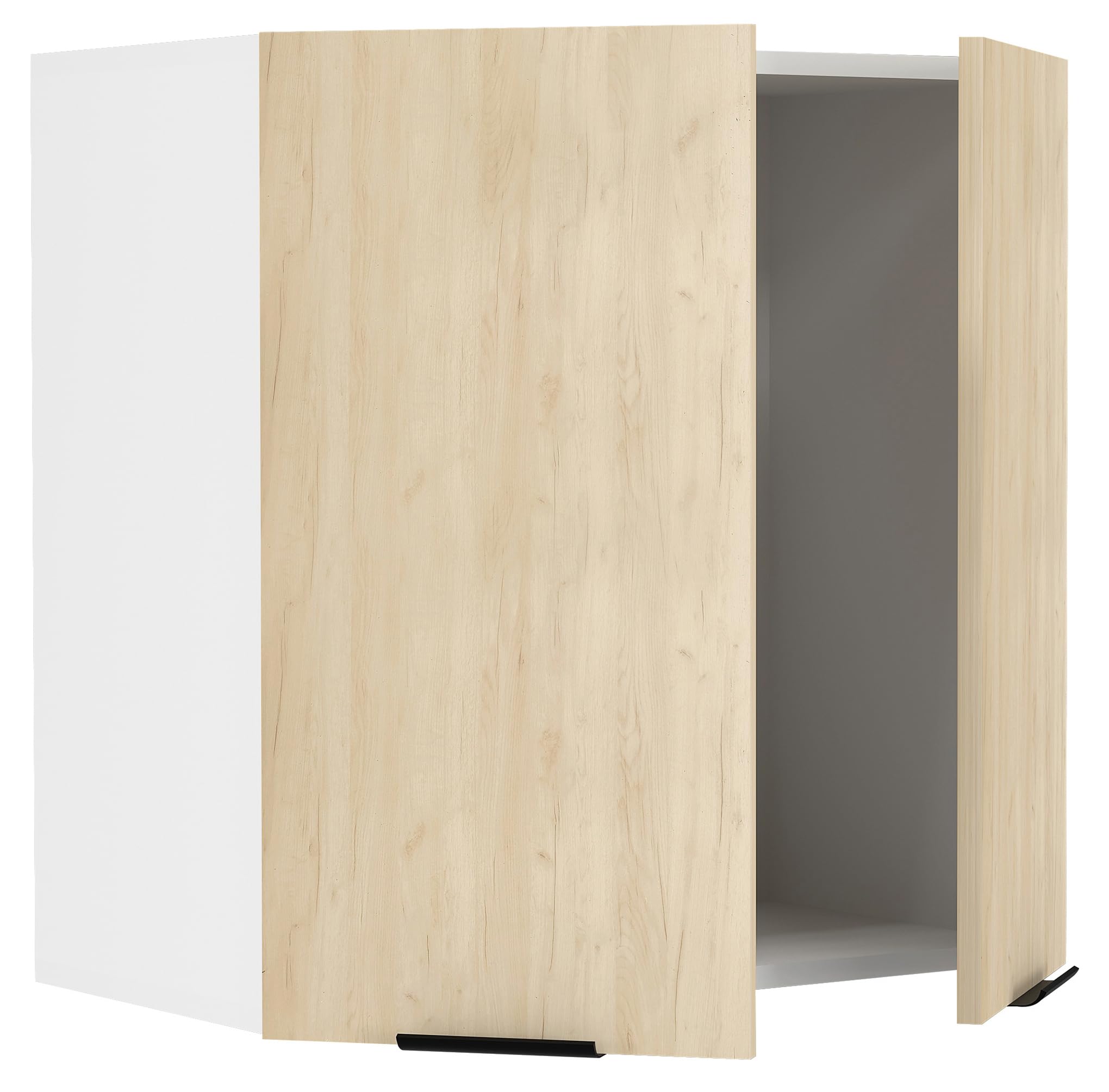 vcm-k-chenschrank-wei-honig-eiche-60x31x60-cm-2-t-ren-2-f-cher-wandschrank image 4