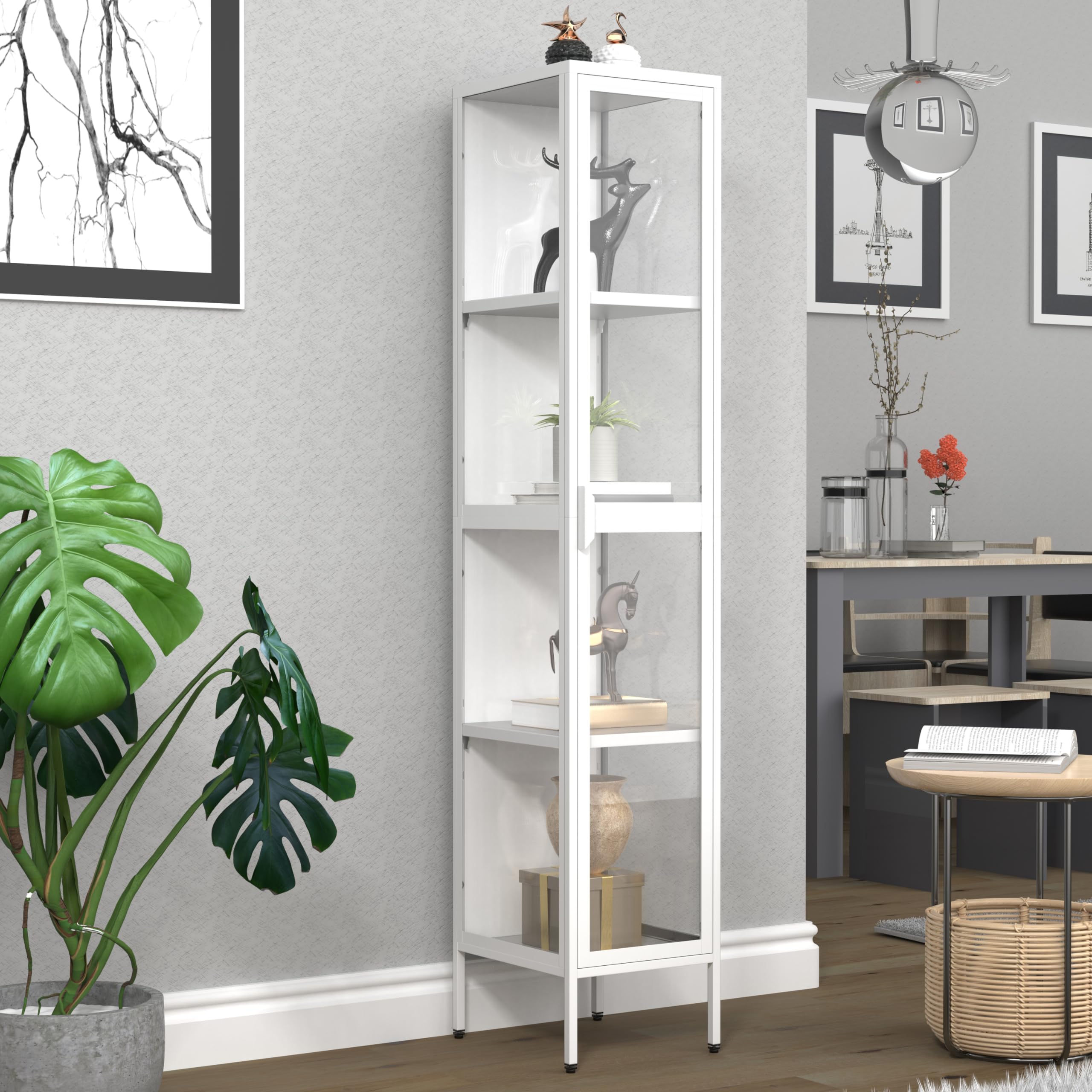 vcm-floka-standvitrine-wei-30x35x160-cm-1-t-r-4-f-cher-stahl-glas image 2