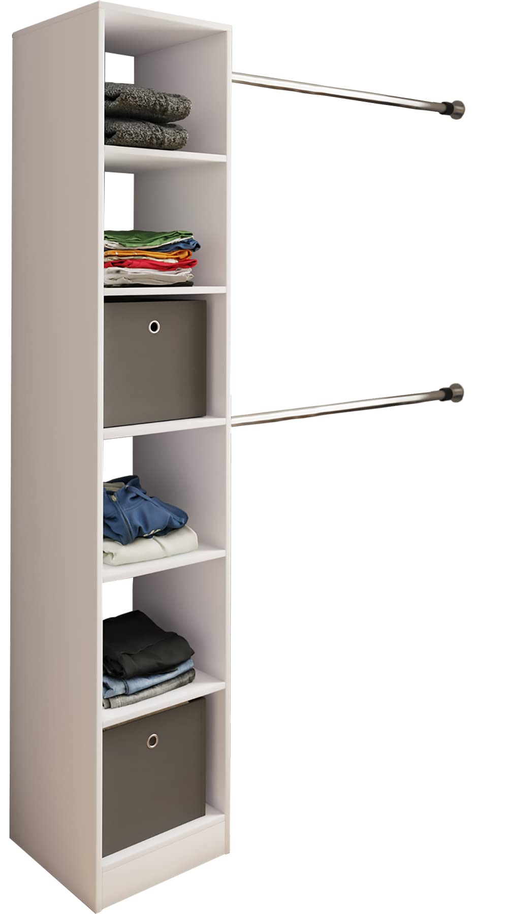 vcm-holz-kleiderschrank-dacho-lll-offener-schrank-6-f-cher-b-38-x-h-194-x-t-40-c image 2