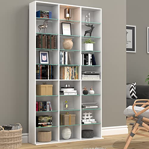 vcm-zilas-xl-cd-dvd-standregal-b-cherregal-raumteiler-glas-27-offene-f-cher image 6