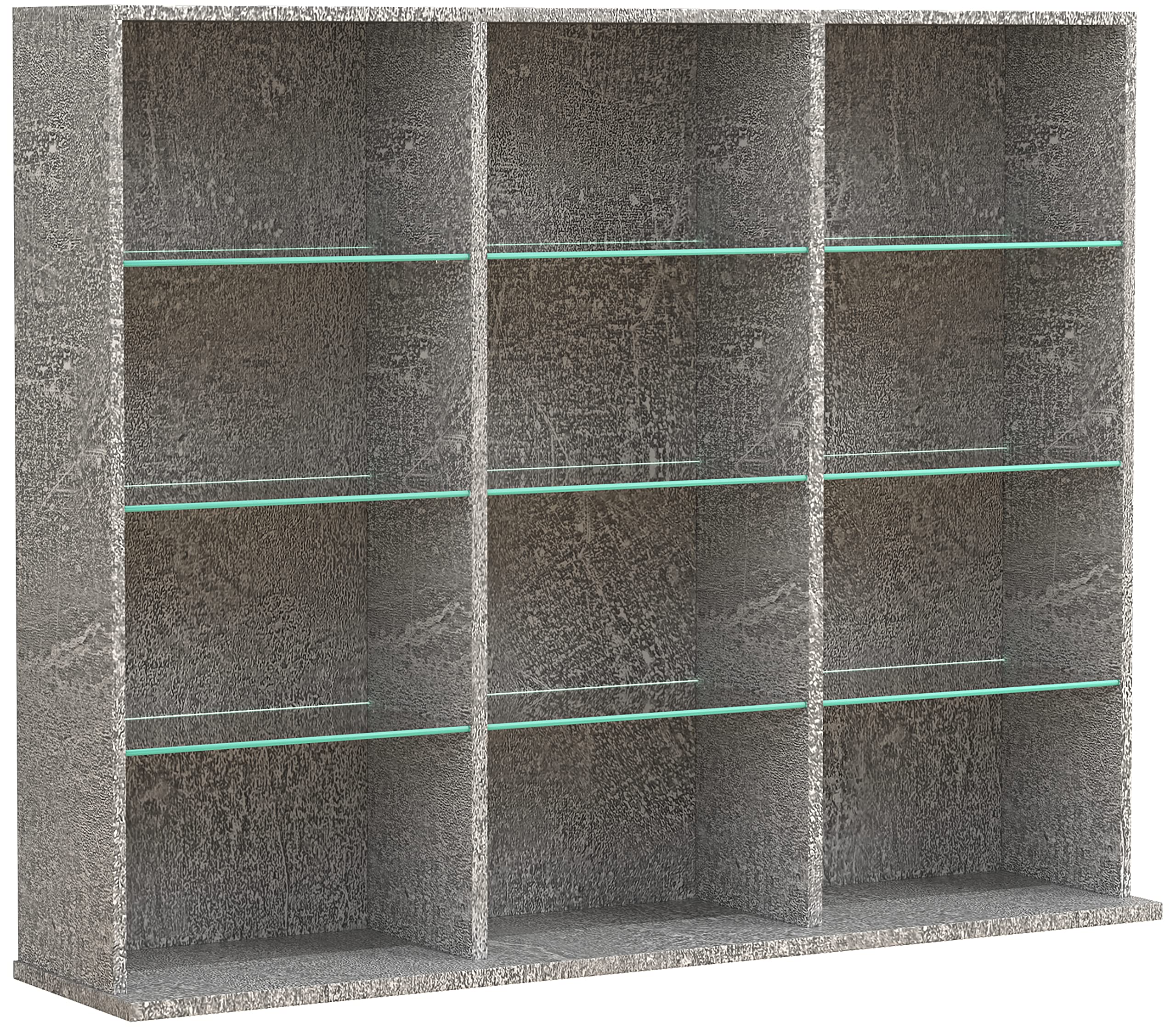 vcm-standregal-zilas-l-beton-optik-102x23x82-cm-12-f-cher-holzwerkstoff-und-glas image 5