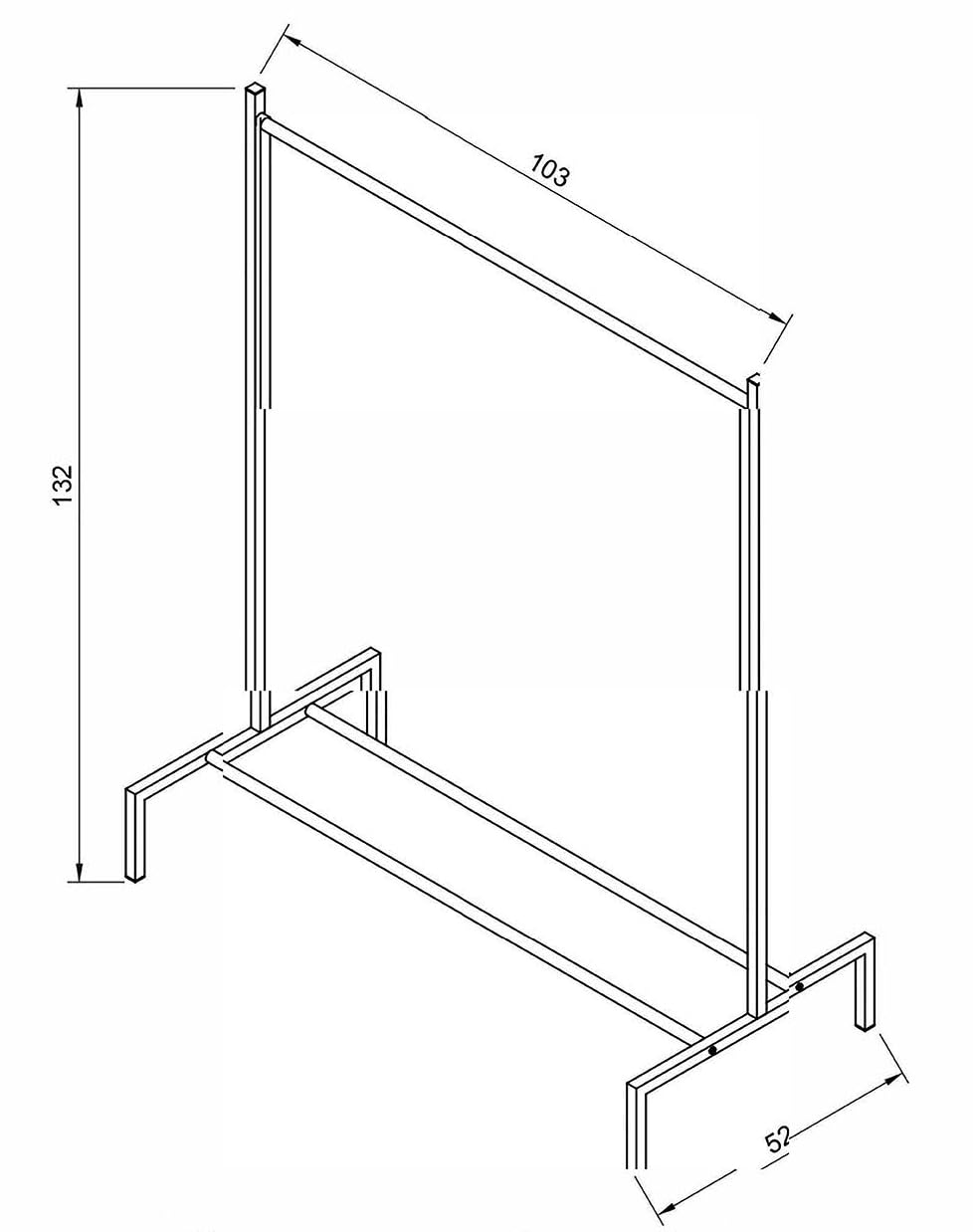 vcm-metall-kleiderschrank-labol-s-offener-schrank-132x103x52-cm-begehbarer-kleid image 6