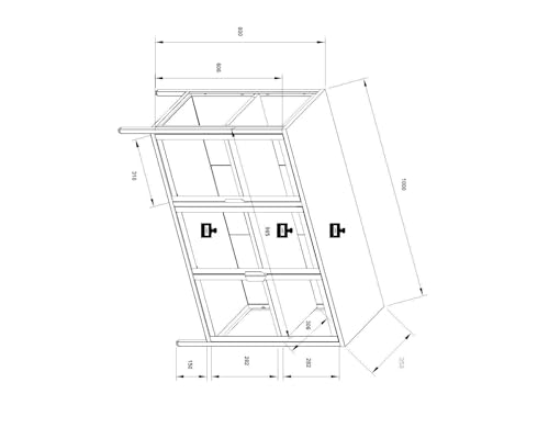 vcm-floka-l-glasvitrine-stehend-100x35x80-cm-esg-sicherheitsglas-1-regal-stahlge image 8