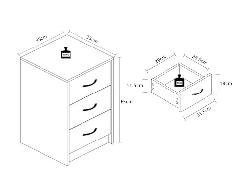 vcm-nachttisch-boxal-maxi-schwarz-33x35x65-cm-nachtkommode-mit-3-schubladen-aus- image 8