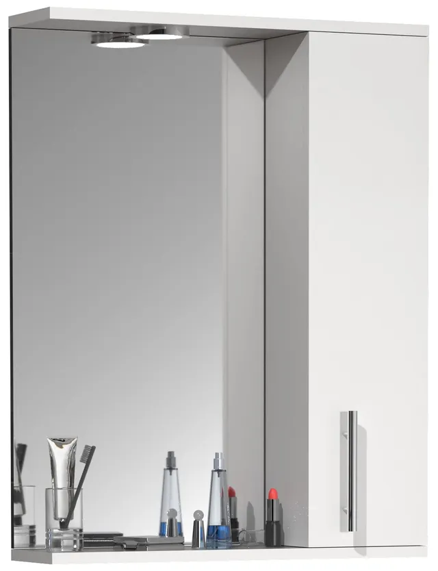 vcm-badm-bel-spiegelschrank-wei-55x14x71-cm-1-t-r-3-f-cher-holzwerkstoff image 1