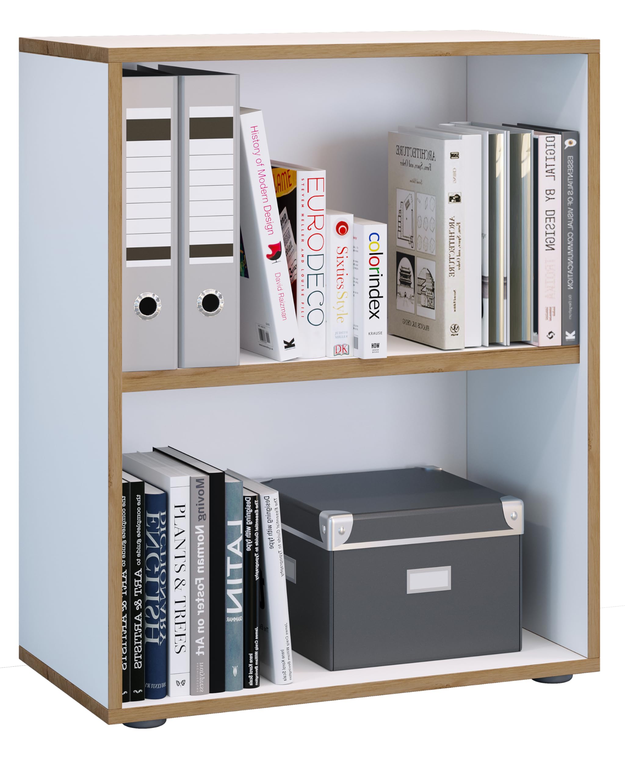 vcm-b-roregal-wei-60x33x74-cm-2-f-cher-standregal-b-cherregal-aktenregal image 1