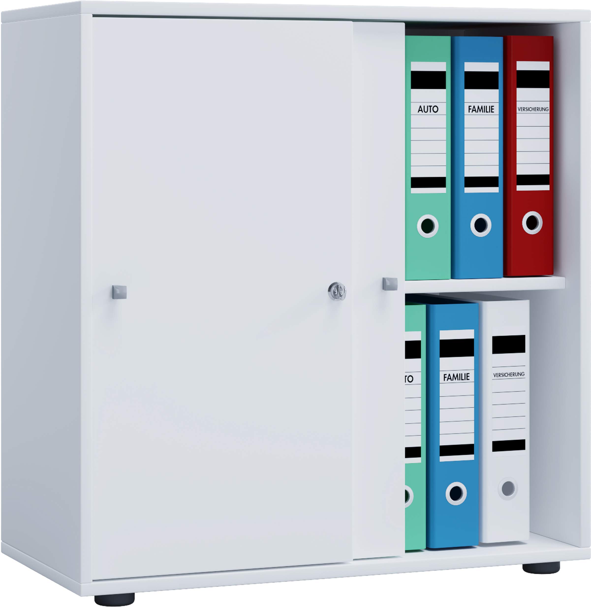 vcm-b-roschrank-wei-70x37x73-cm-2-t-ren-2-f-cher-aktenschrank image 1