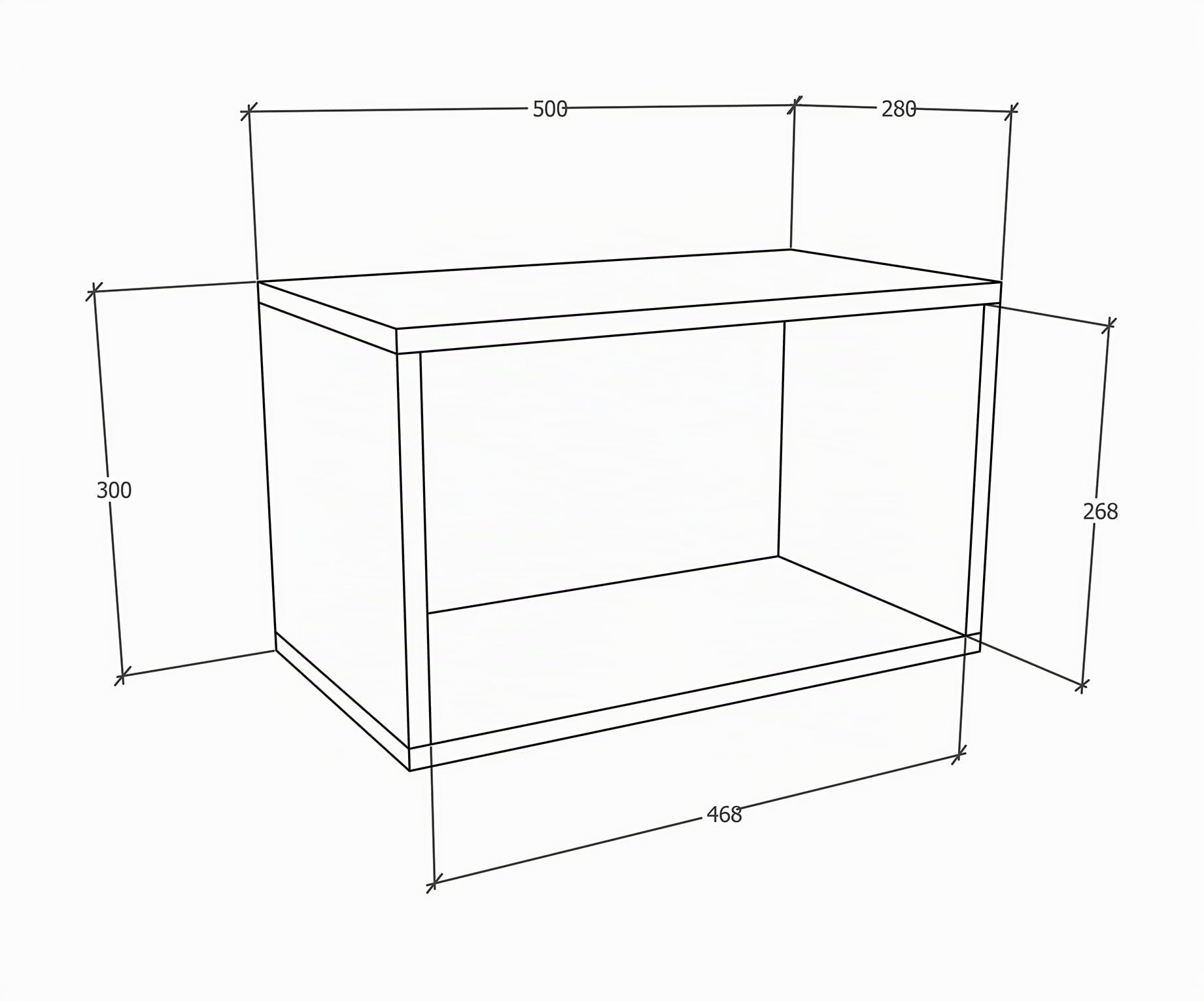 vcm-arila-s-wandregal-h-ngend-holz-50x28x30-cm-1-fach-wei image 3