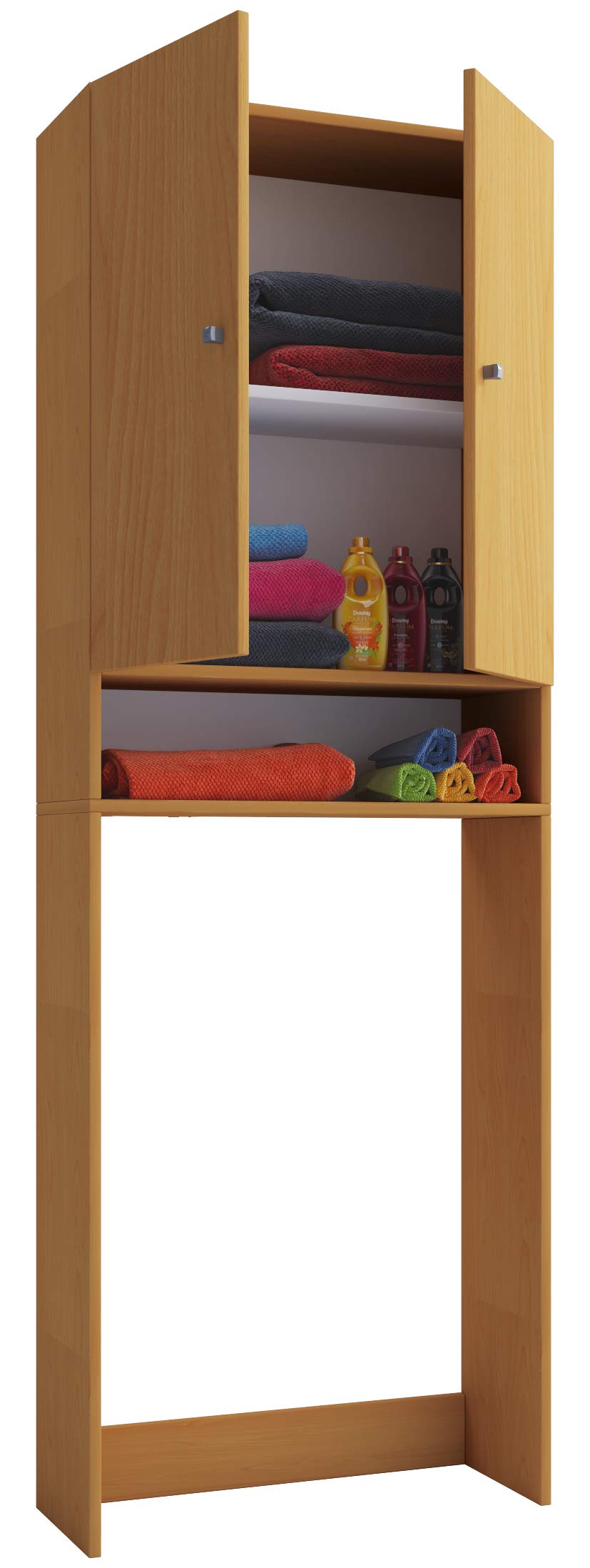 vcm-badm-bel-waschmaschinenschrank-lona-buche-64x27x182-cm-berbauschrank-mit-2-t image 3