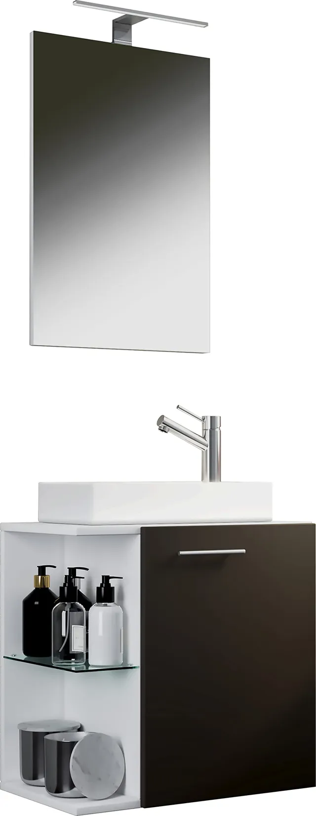 vcm-vilosa-badm-bel-waschtisch-wei-anthrazit-52x122-cm-1-t-r-2-f-cher image 1