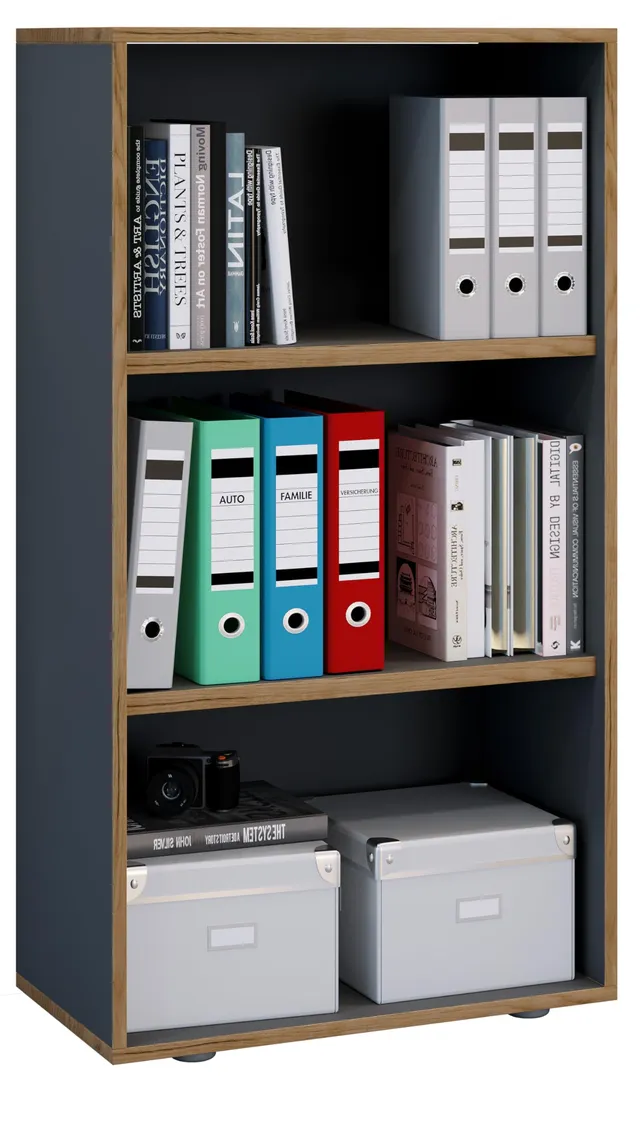 vcm-b-roregal-anthrazit-60x33x110-cm-3-f-cher-standregal-holzwerkstoff image 1