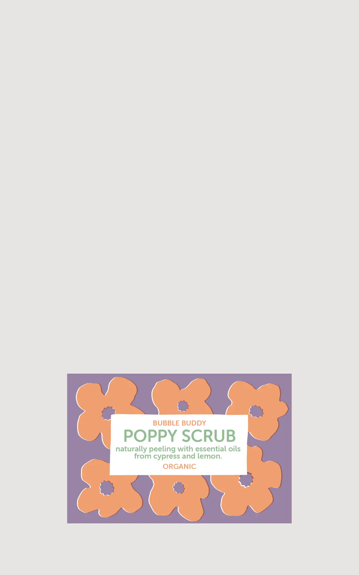foekje-fleur-bubble-buddy-organic-poppy-scrub-feste-peeling-seife-f-r-k-rper-h-n image 1