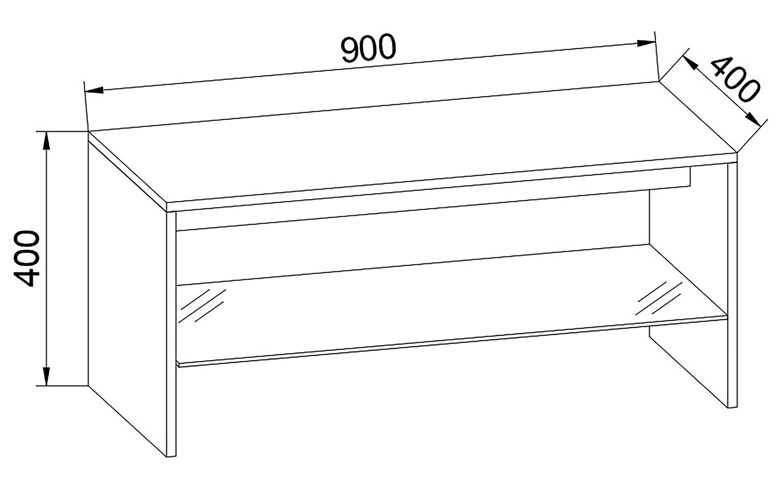 vcm-couchtisch-honig-eiche-90x40x40-cm-1-glasfach-holzwerkstoff-wohnzimmer image 3