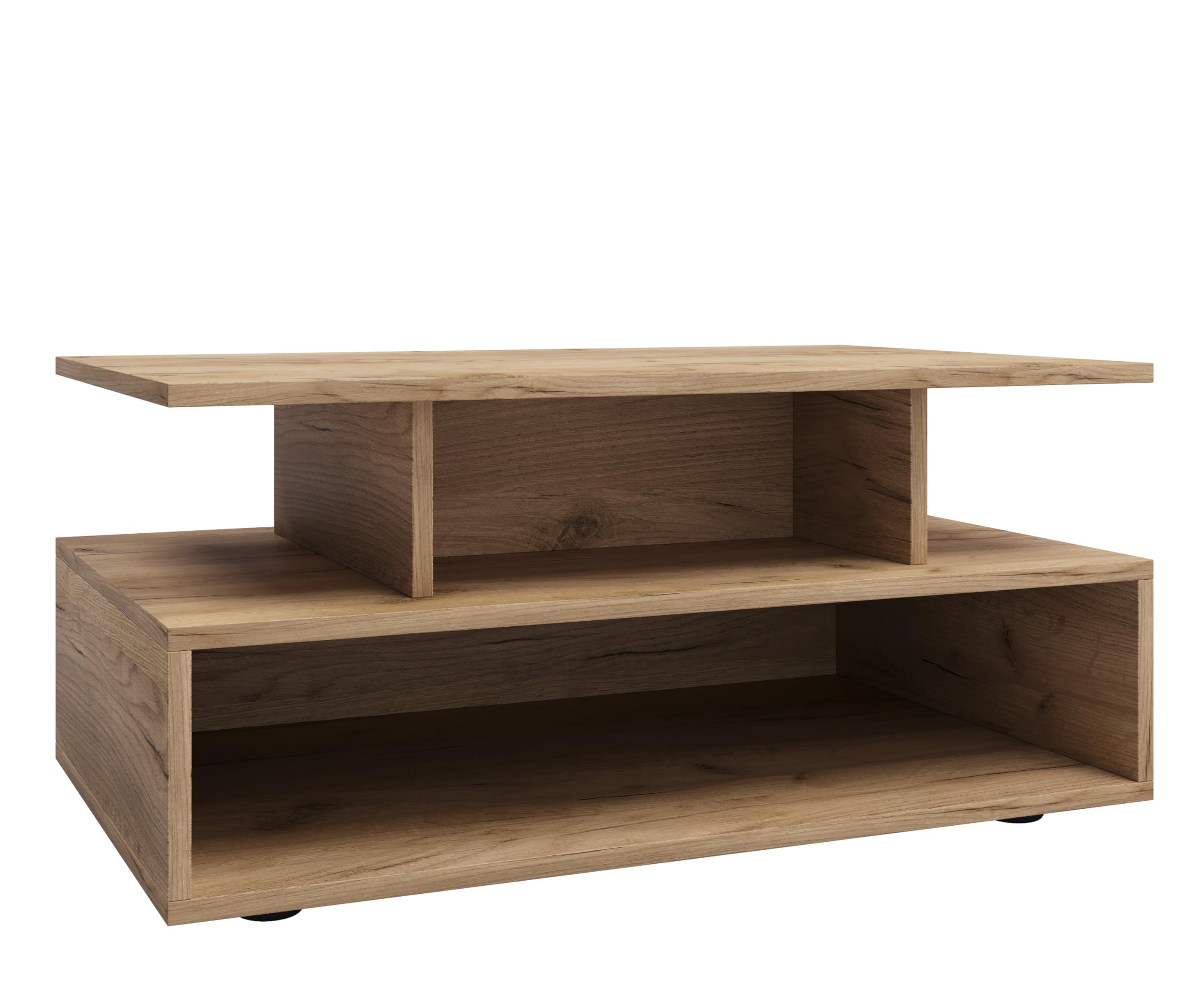 vcm-dalosa-couchtisch-honig-eiche-80x50x40-cm-4-f-cher-holzwerkstoff-und-glas image 4