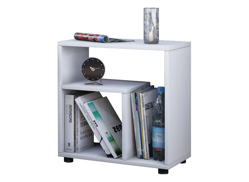 vcm-beistelltisch-wei-50x30x55-cm-mit-2-f-chern-holzwerkstoff image 1