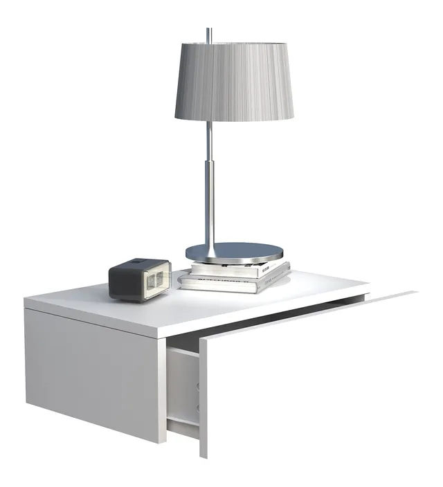 vcm-nachtschrank-usal-m-45-cm-wandschublade-wandboard-wei image 1