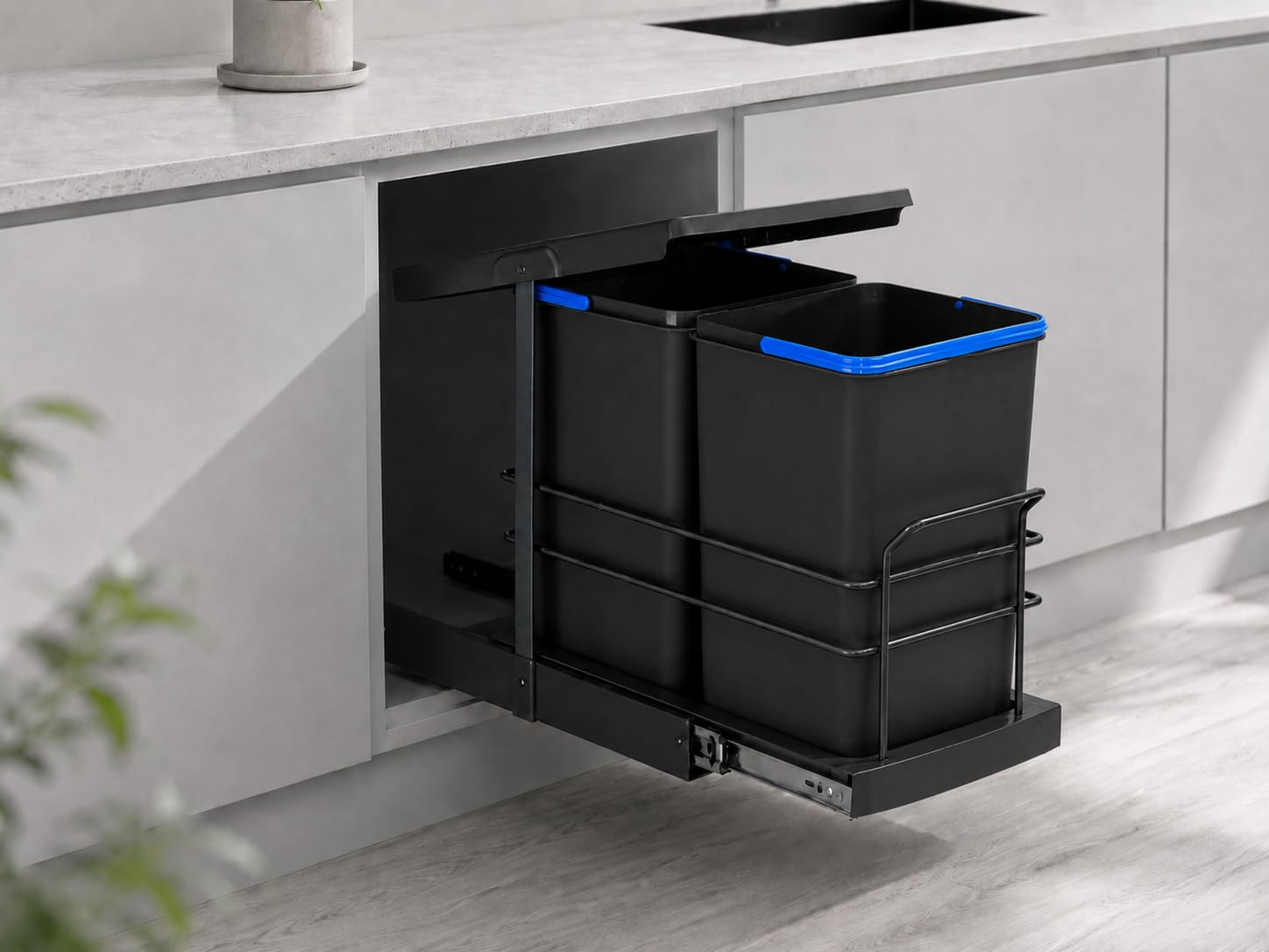 roomart-einbau-m-lleimer-k-che-ausziehbar-2x12l-m-lltrennsystem-unterschrank-hel image 1