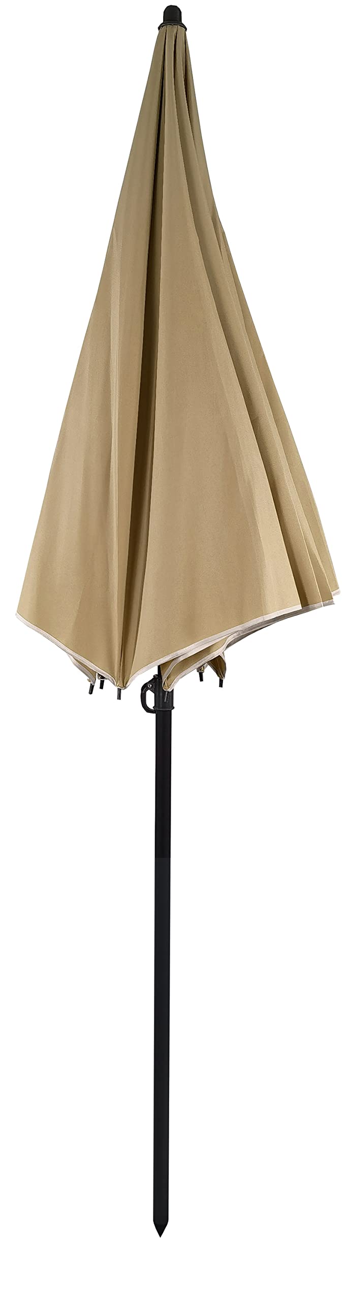 vcm-dasano-sonnenschirm-strandschirm-balkonschirm-rund-uv-schutz-160-cm-taupe image 3