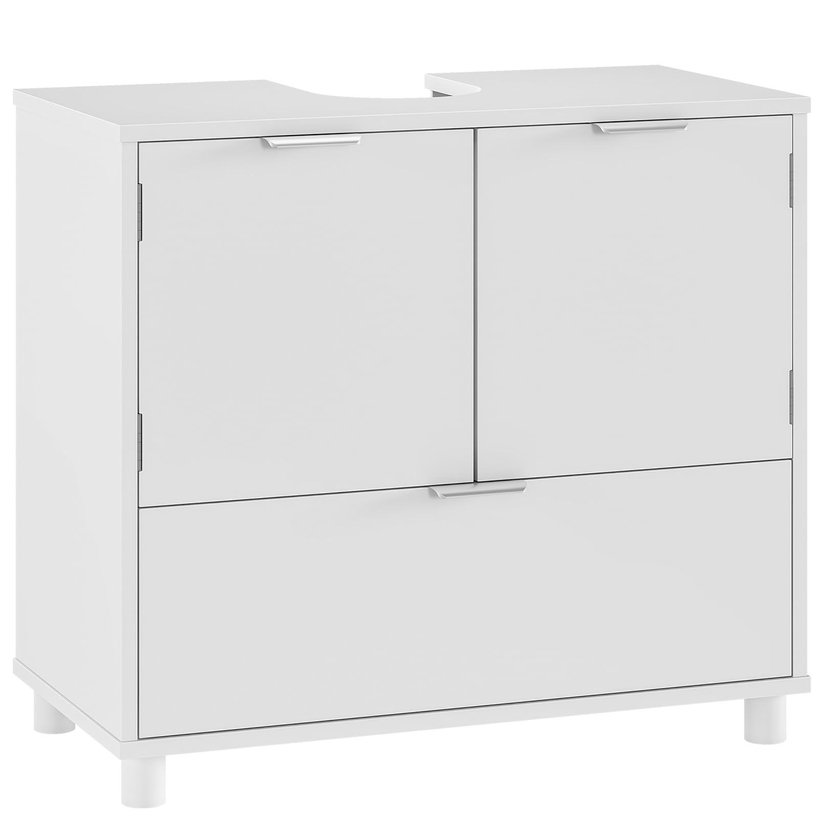 forabamb-waschbeckenunterschrank-mit-2-t-ren-und-gro-er-schublade-60x30x60-cm image 1
