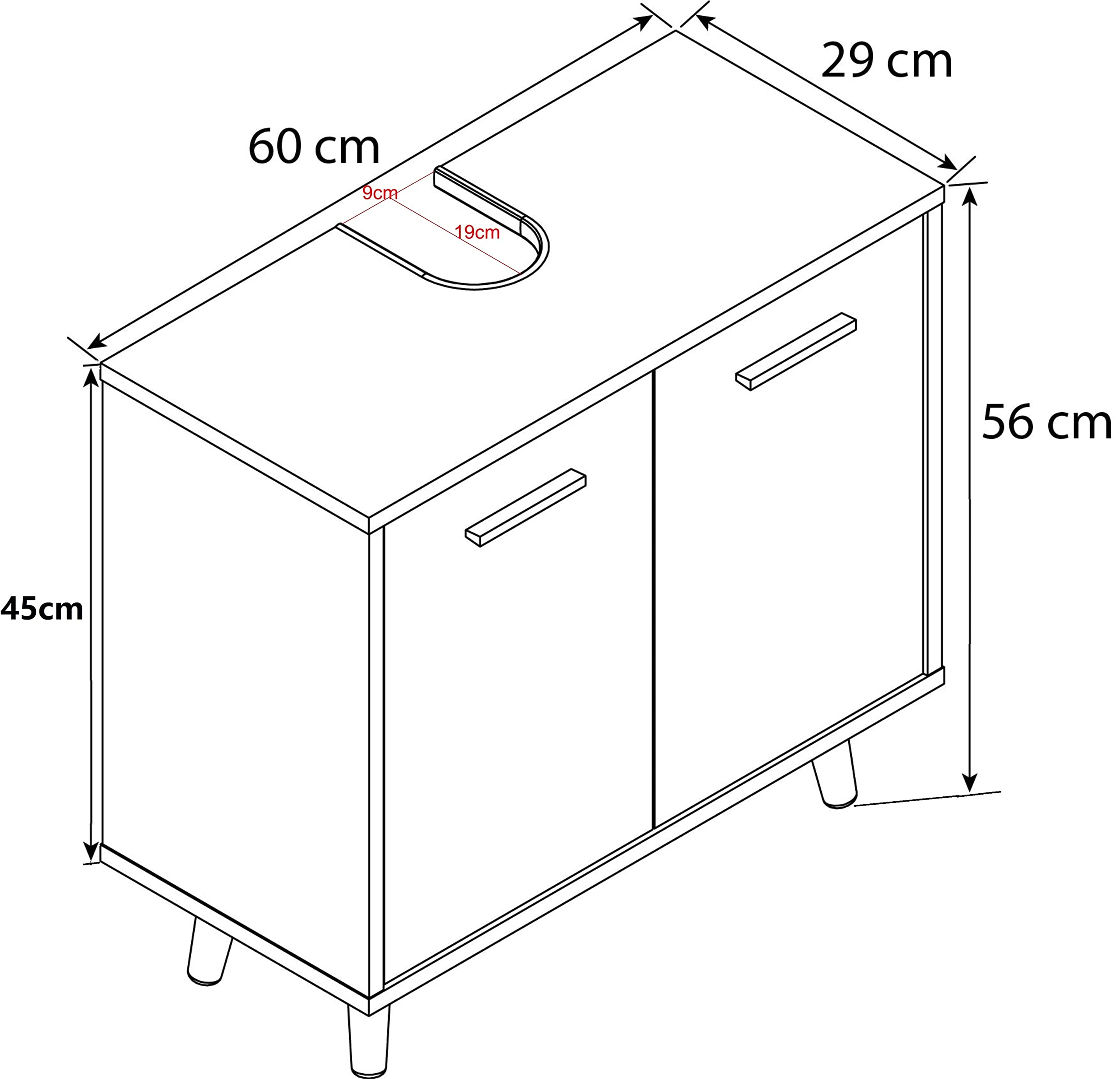 vcm-vilosa-waschbeckenunterschrank-wei-anthrazit-60x28x56-cm-2-t-ren-1-fach image 3