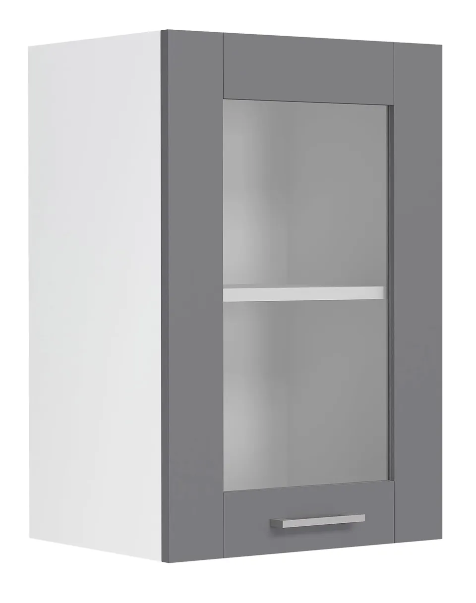 vcm-fasola-h-ngeschrank-wei-anthrazit-40x31x60-cm-mit-1-dreht-r-und-2-f-chern image 1