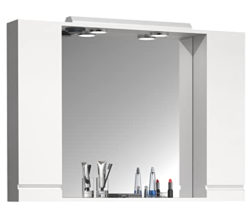 vcm-badm-bel-spiegelschrank-anthrazit-100-x-14-x-71-cm-mit-2-dreht-ren-und-3-f-c image 8